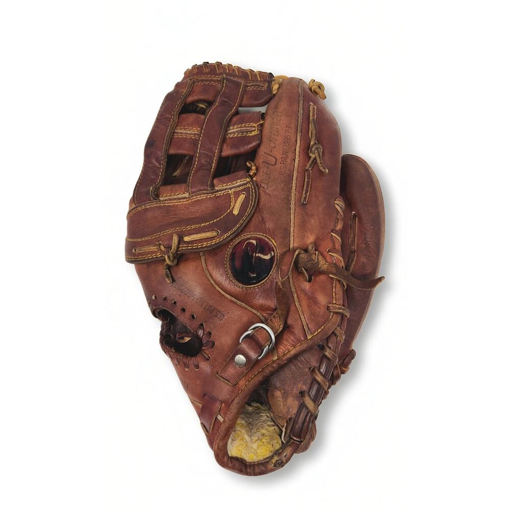 Vintage Rawlings 13" SG96 Baseball Glove Outfield RHT Brown Leather Broken In